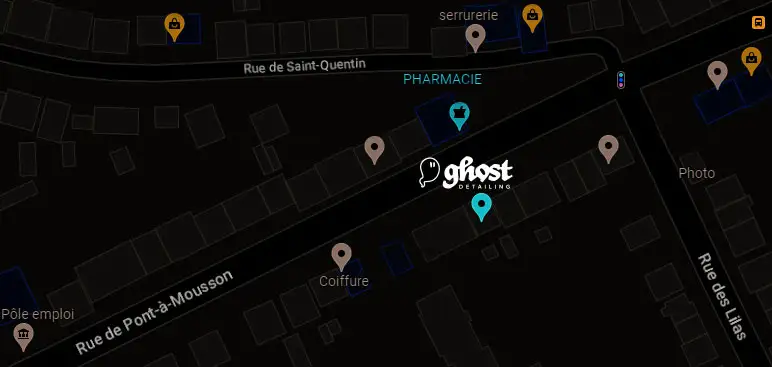 Image de la localisation à Metz du Centre Esthétique Automobile Ghost Detailing.