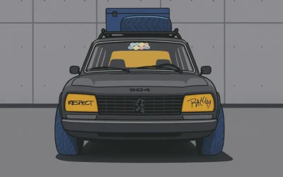 Peugeot 504 break Rim&rsquo;k aux Flammes 2025