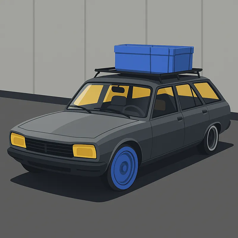 Image vectorielle Peugeot 504 break Rim'K